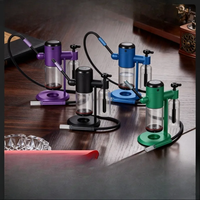 Design LED voice-activated hookah 3-function gift box Mini gravity hookah Electric gravity hookah