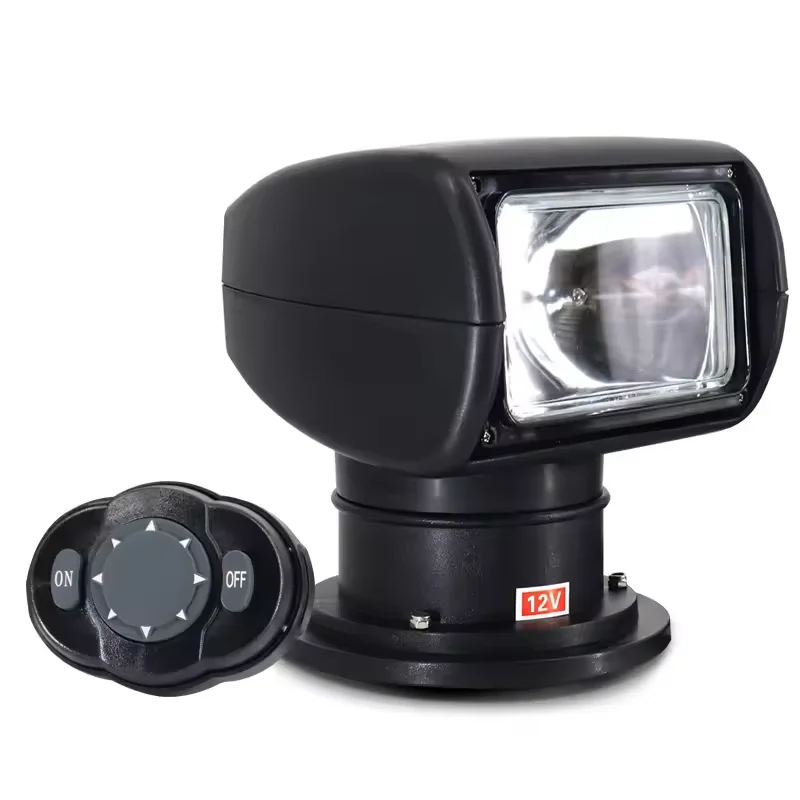 

100W Marine Spotlight 360 Degree Remote Control Waterproof LED Searchlight Truck SUV Marine Driving Light