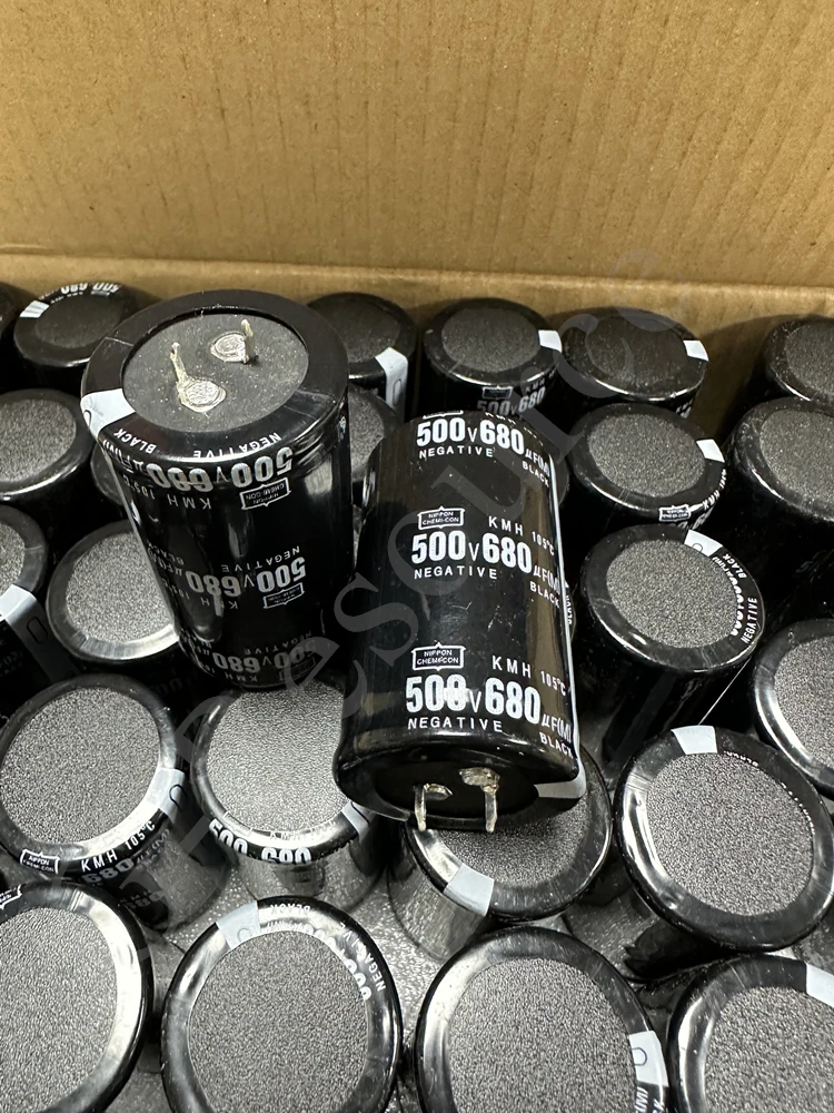 (100pcs) Horn electrolytic capacitor 500V 680UF 820UF volume 35X60 105 degrees KMH series