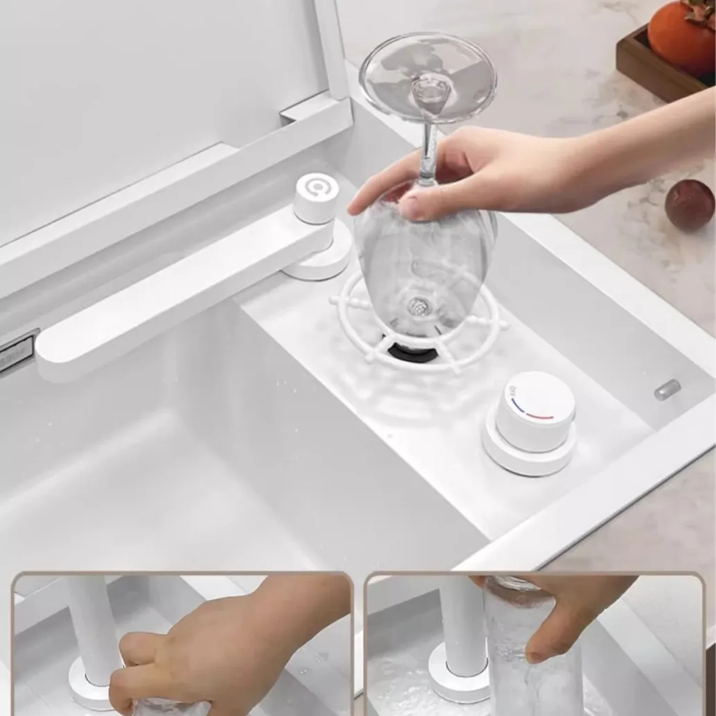 Balcony Invisible small sink White cup washer Vegetable basin Nakajima mini small wash basin