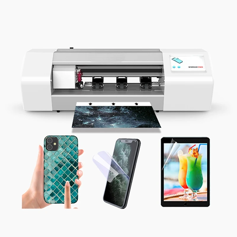 

Portable smartphone cell phone cutting screen protector back film making machine