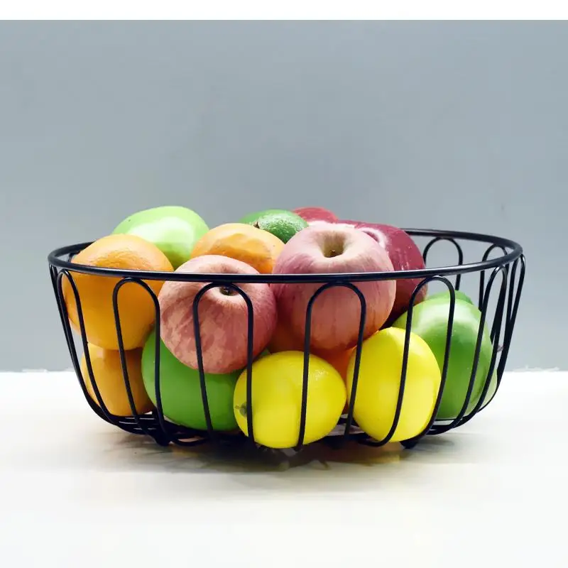 Living Room Fruit Basket Large Capacity Bowl Kitchen Storage Rack Tableware Household Snack