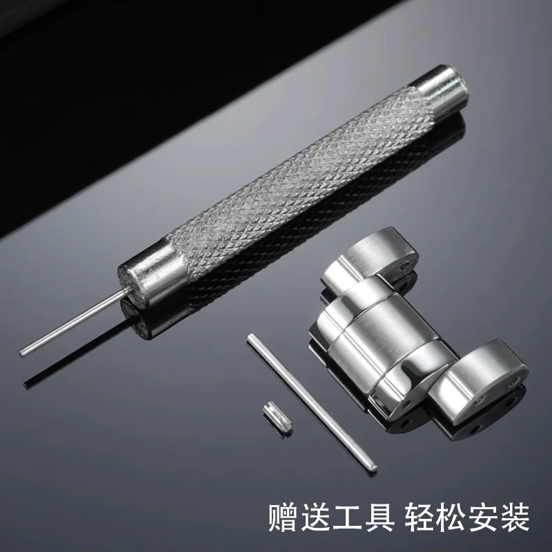 Tali Baja Tahan Karat Panjang untuk CITIZEN JY8078 8071 8108 8086 Gelang Malaikat Biru Ekstensi Jam Tangan Logam Gesper Aksesori Pria