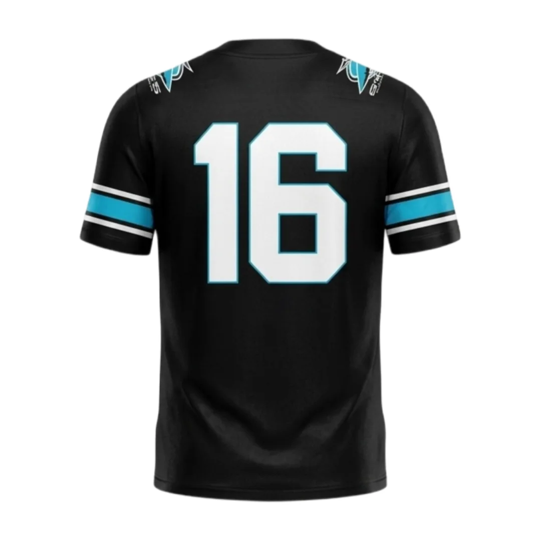 2026 10th Anniversary 2016 Championship Commemoration Sharks 16 Football Jersey Breathable Casual Sports T-Shirt Family Matching