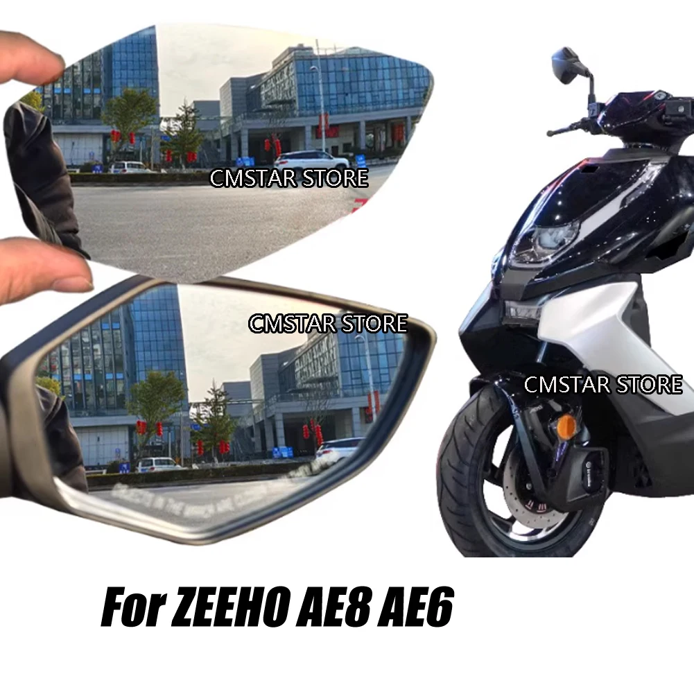 Motorcycle For ZEEHO AE8 AE6 Convex Mirror Enlarge Increase Rearview Mirrors Side Mirror View Vision
