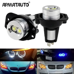2pcs LED Marker Angel Eyes Halo Ring Lights Bulbs 12v White YELLOW  for BMW E90 E91 3 Series 325i 328i 335i 2006-2008 CANbus