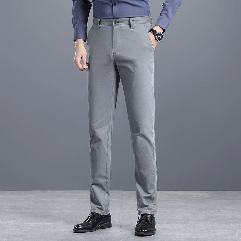 

Mens Brand Business Casual Suit Pants New Boutique Fashion Solid Color Male Slim Casual Trousers Wedding Dress Suit Mens Pants