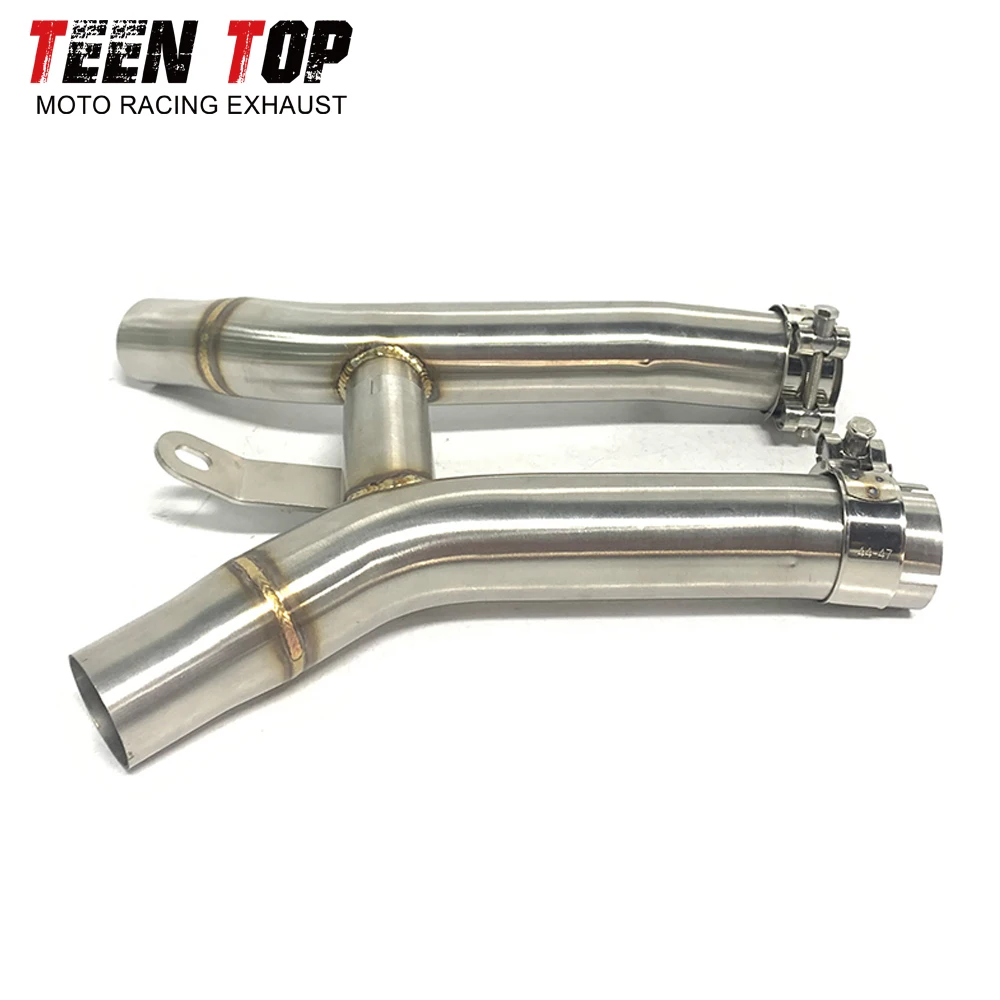 Moto Bike Escape Exhaust Connection Pipe For SUZUKI Hayabusa 1300CC GSX1300 Decat Pipe Stainless gsx1300 2008-2020 Connect Tube