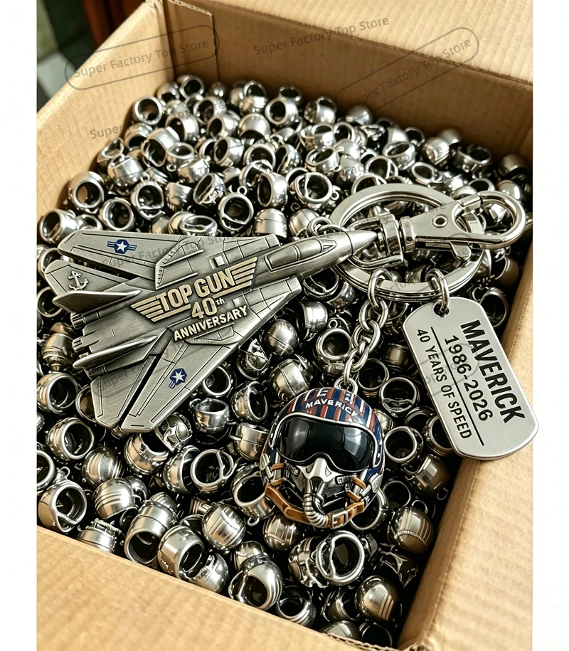 En stock: Llavero Top Gun 40º Aniversario, Figura Coleccionable de Piloto Pato para Cosplay, Regalo Exclusivo para Fans de la Película 2026, Pines Metálicos