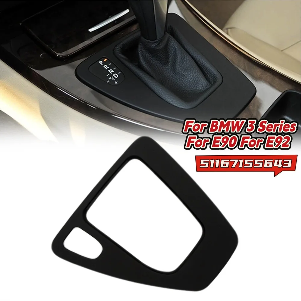 Embellecedor de la palanca de cambios para BMW Serie 3 E90 E92 E93 2015-2012 51167155643, embellecedor interior