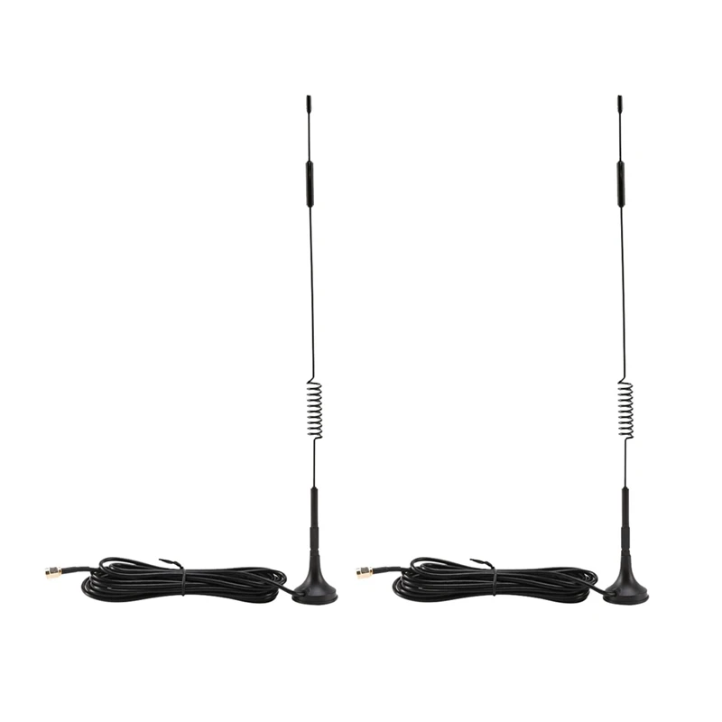 2X 5Dbi-1090Mhz-Antenna-ADS-B-Modem-Router-SMA-Male-MCX-Male-For Flightaware