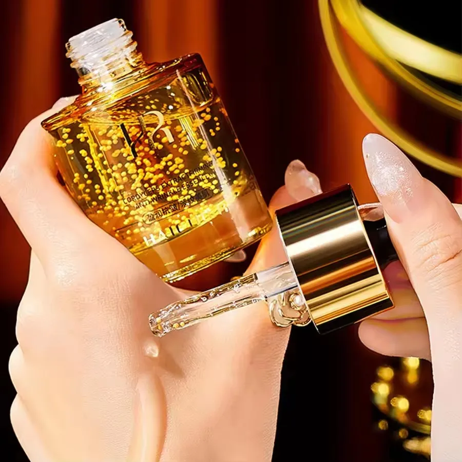 Cordyceps Anti wrinkle Serum Pro Xylane Firming Essence Panthenol Jojoba Seed Oil Hyaluronic Acid Moisturizing Korean Skin Care