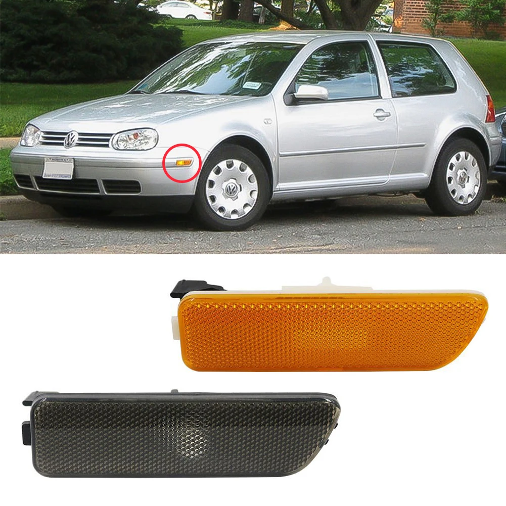 Car Front Bumper Side Marker Lights Turn Signal Lamp Without Bulbs
