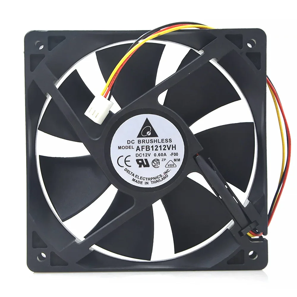 for delta AFB1212VH-BL3V AFB1212VH-F00 AFB1212VH 12025 12V 0.60A 2lines 3lines 4lines dedicated fan for 120*120*25mm