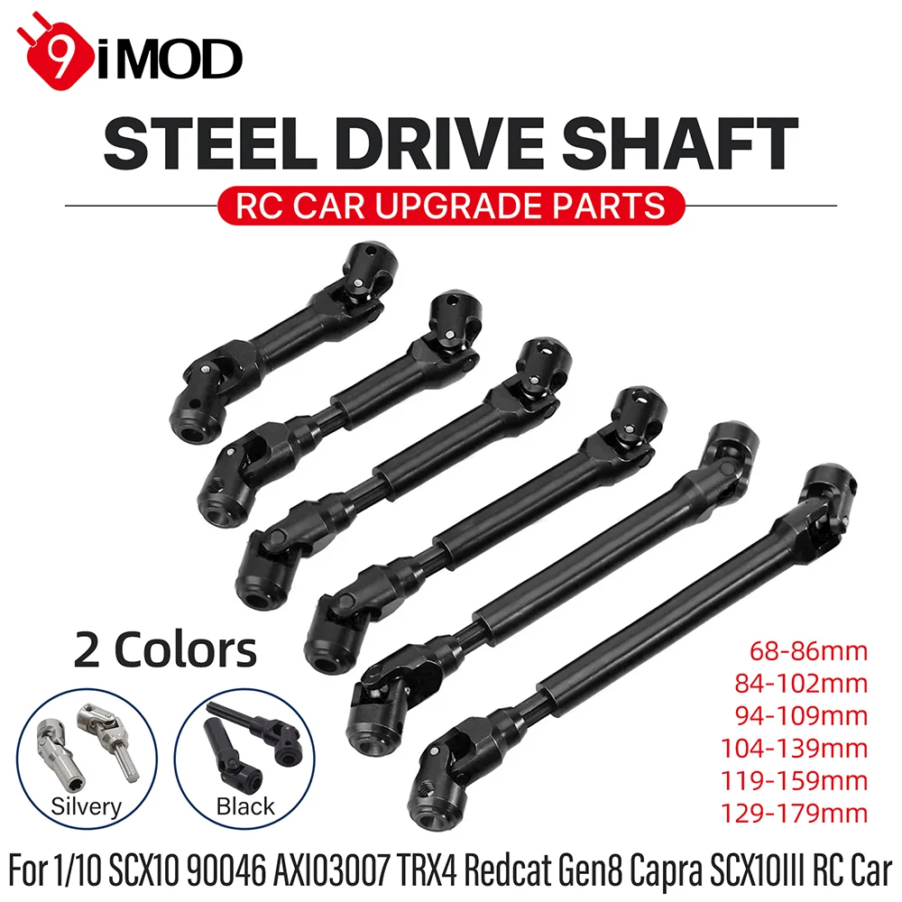 9IMOD Metal Drive Shaft  RC Car Parts For 1/10 RC Car Crawler Axial SCX10 SCX10 III TRX4