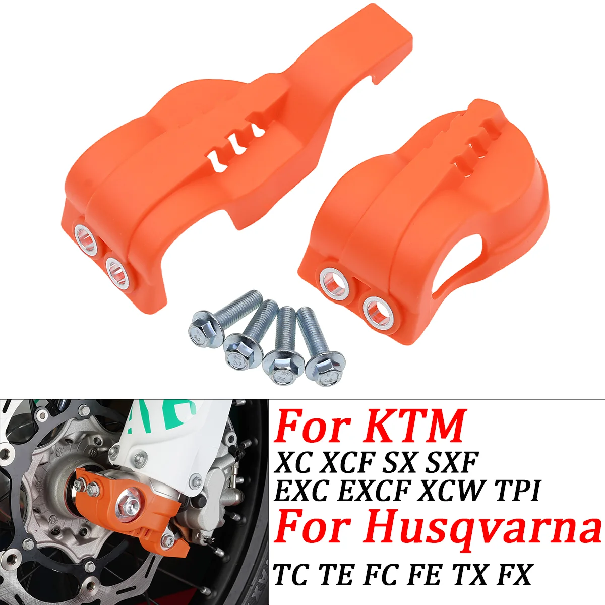 

Lower Fork Leg Shoe Guard Protector For Husqvarna FE FX TE TX 125 150 250 300 350 450 501 KTM EXC EXCF SX SXF XC XCF 2016-2022