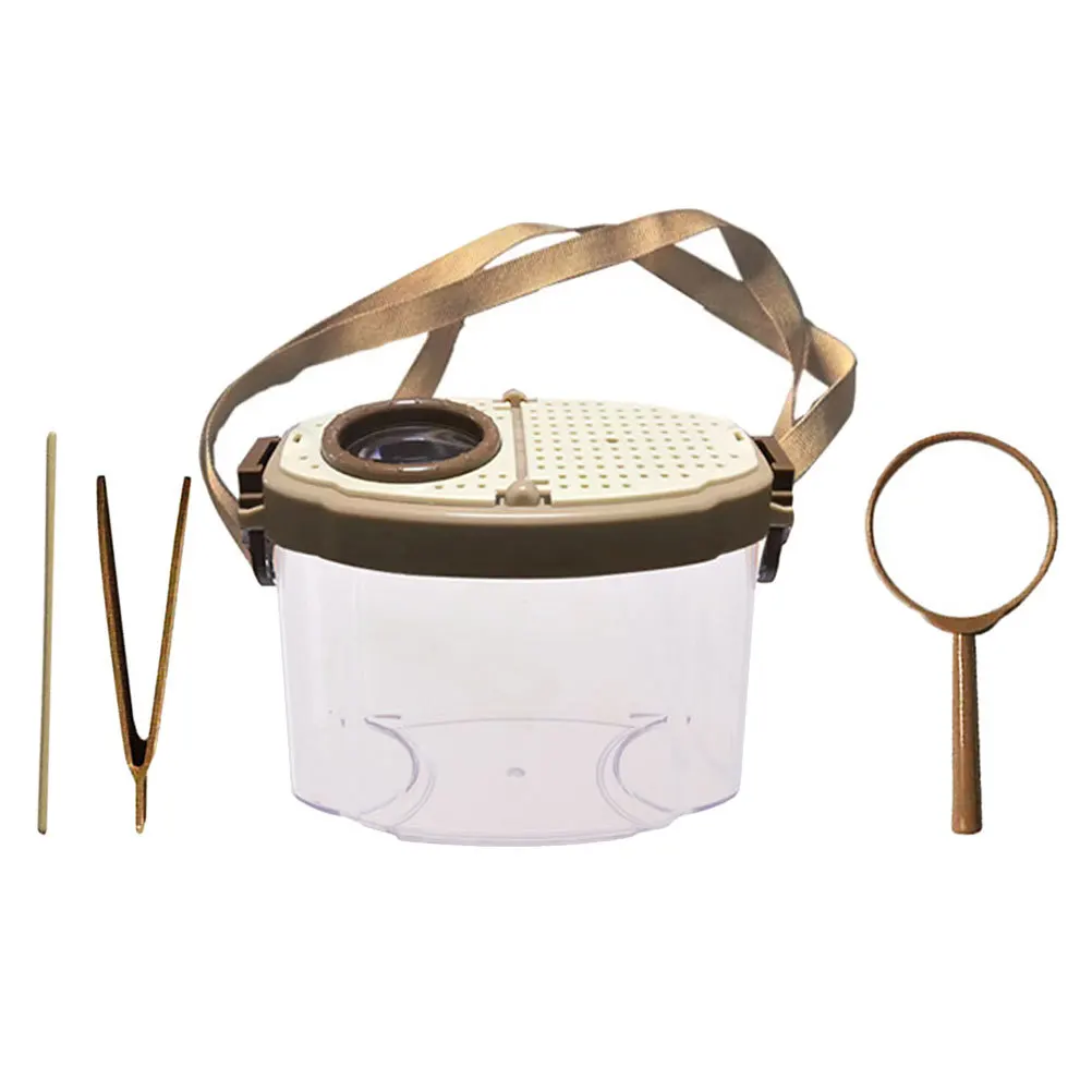 어린이를 위한 1세트 곤충 포획 키트 프리미엄 관찰 상자 학습을 위한 실습 교육 장난감