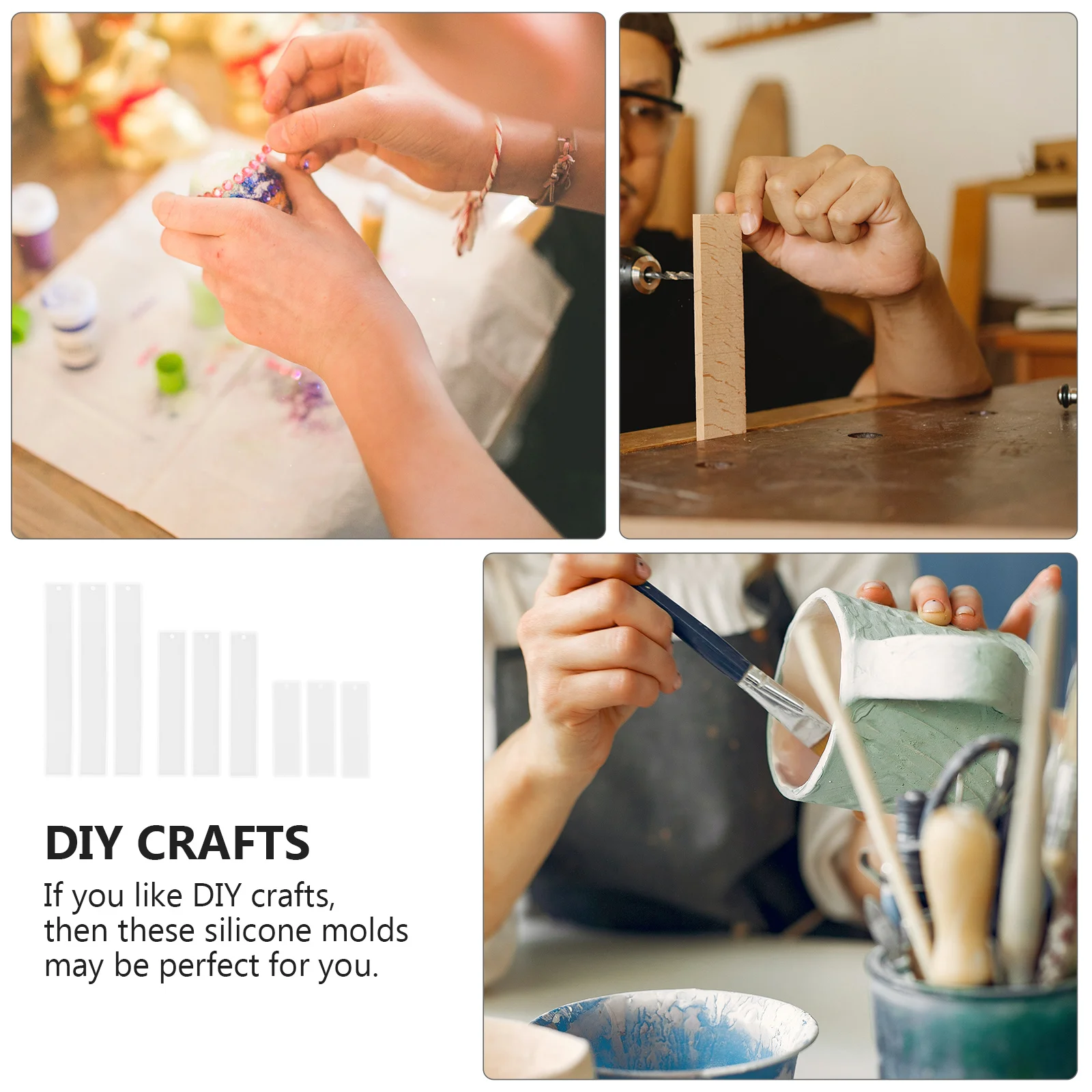 

9 шт., силиконовая форма для закладок из смолы, гибкая эпоксидная форма для литья, сделай сам, ювелирные изделия, подвеска, форма для рукоделия, форма для закладок, сделай сам