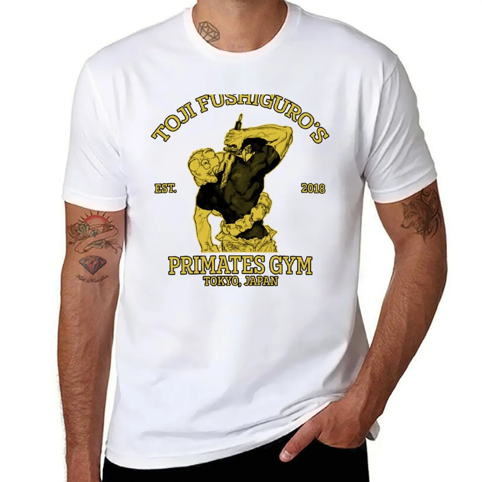 

Toji's Gym Primates T-Shirt Basic Daily Outfit Short Sleeve Tee