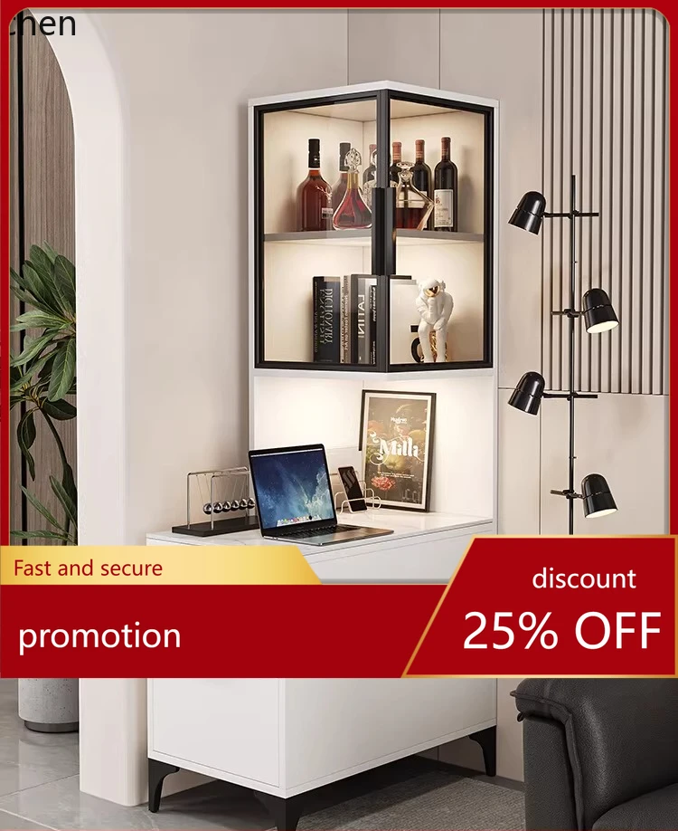 CZ Sofa Side Table Living Room Corner Storage Cabinet Modern Simple Bedroom Triangle Side Cabinet Corner Side Cabinet