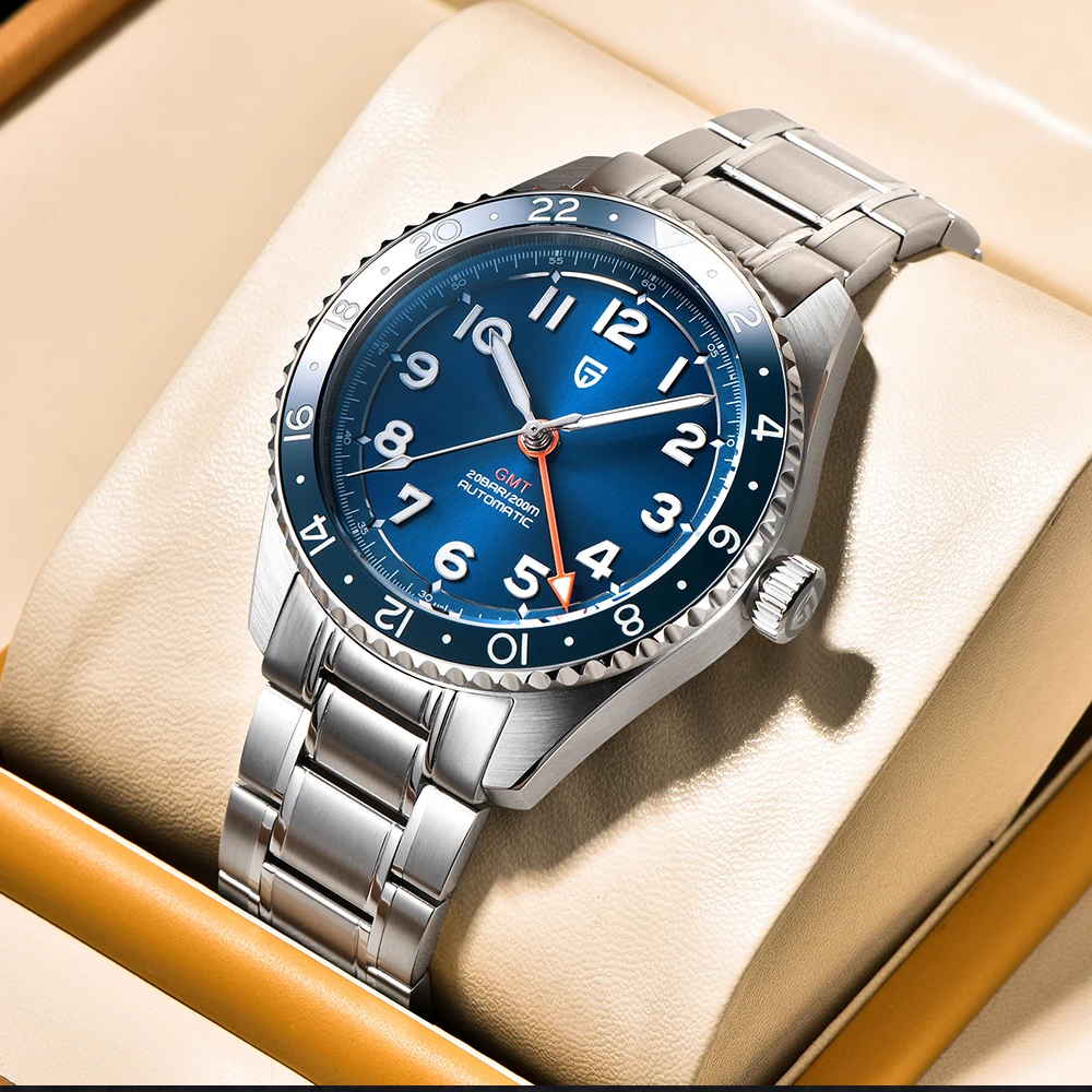 PAGANI DESIGN 2026 NEW GMT Automatic Watch PD1784  Pearl DG5833GMT Mechanically Watch Sapphire Top Brand Sapphire Luxury Clock