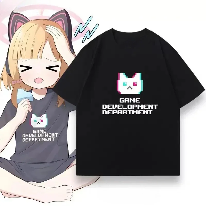 Blue archive Azure feather Momoi camiseta de manga corta al mismo estilo cosplay Women 's Game Wear