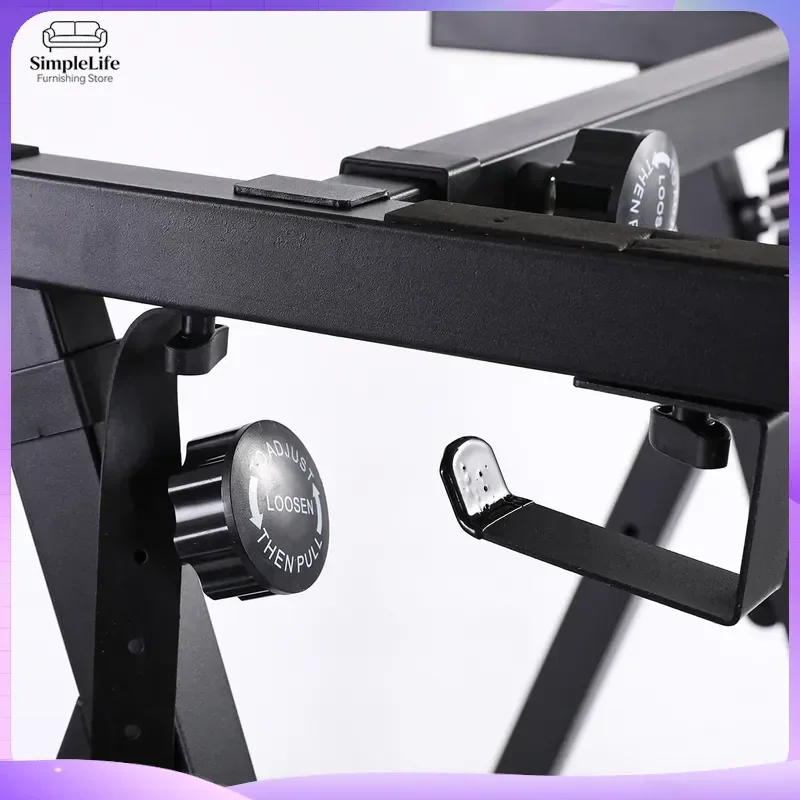 Portable Z Shape Keyboard Stand Adjustable Height Piano Rack for 54 61 88 Keys Electronic Organ Music Instrument Holder view 4