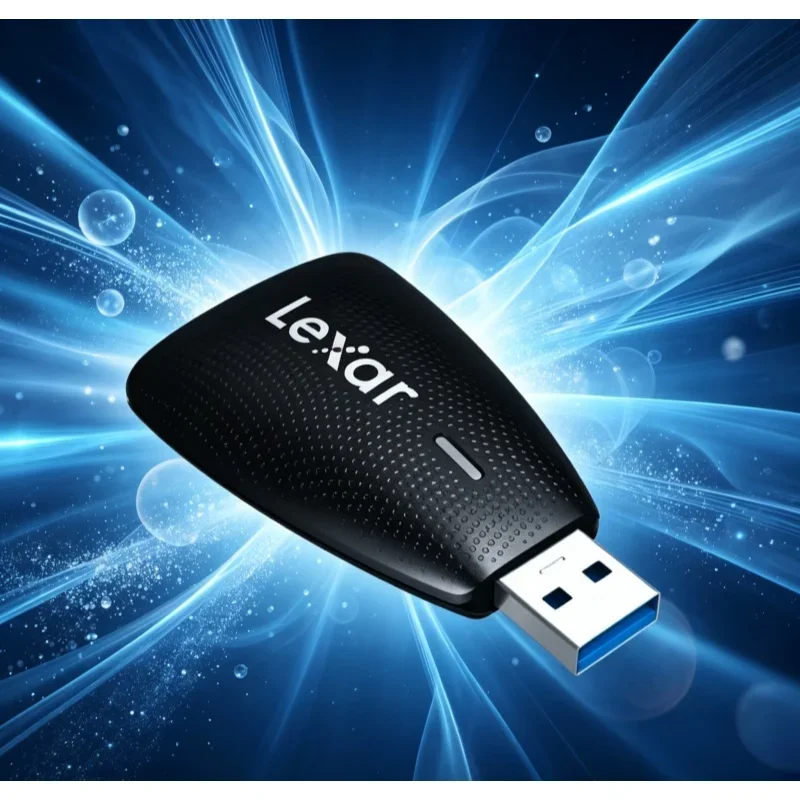 Lexar Dual Slot USB3.0 Card Reader SD TF Memory Card Reader Simultaneous Reading Adapter for Camera Notebook Computer