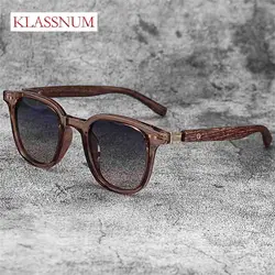 New Men Vintage Wooden Frame Sunglasses Classic Brand SunGlasses Coating Lens Men Polarized UV ProtectionS Driving Eyewear 2025