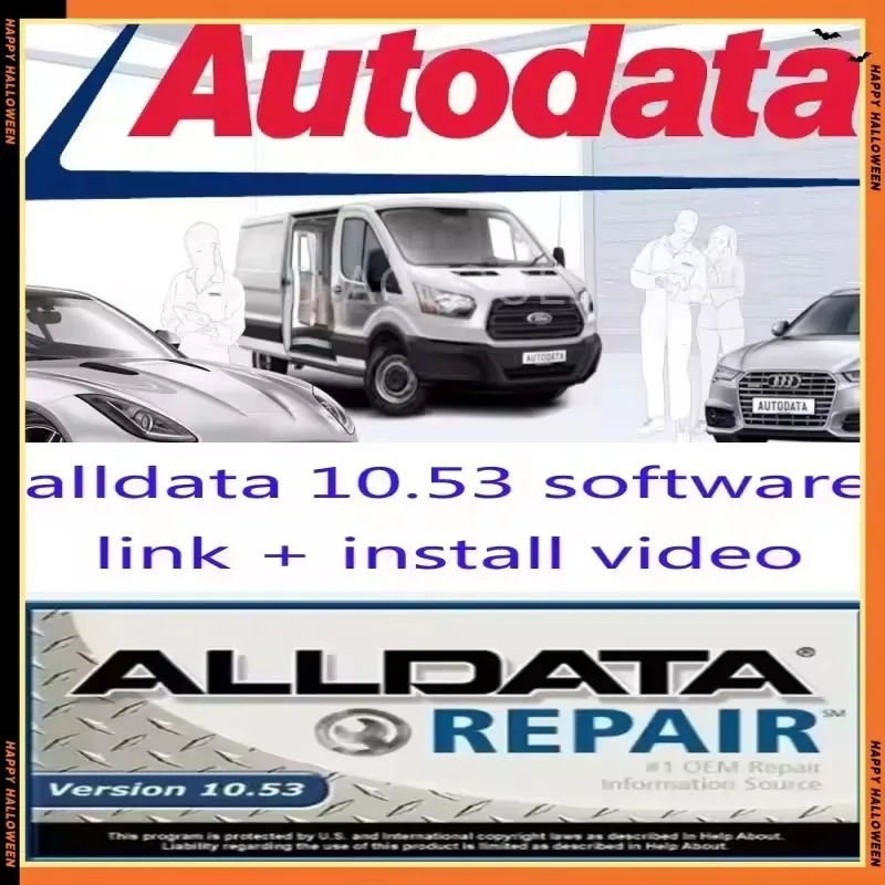 Newest alldata 10.53 software + mitchel l On demand 5 auto repair alldata software All data car software with Wiring diagram