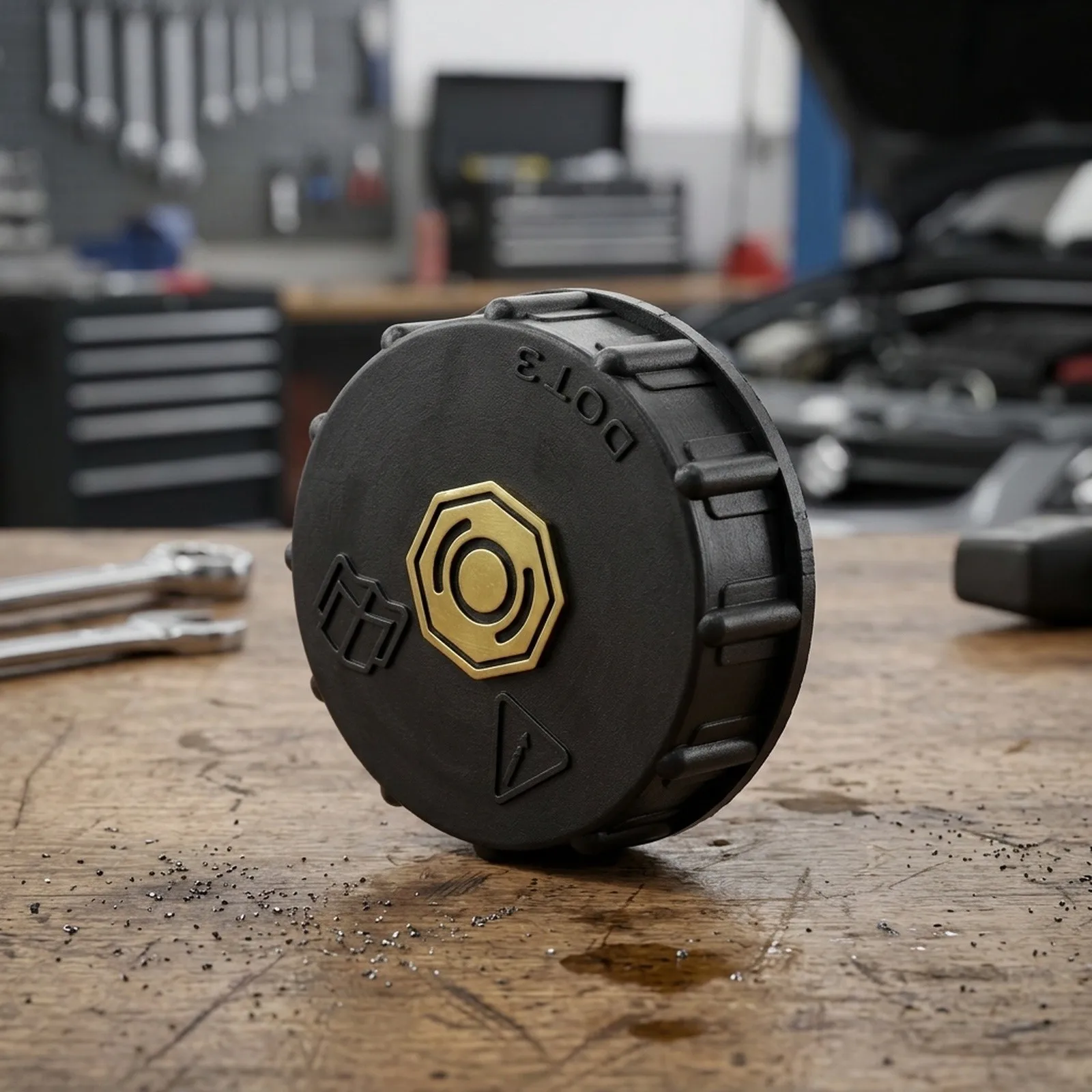 Brake Master Cylinder Oil Cap for 6 GH and 2 DE Designed to Maintain Fluid Level Monitoring and Seal Integrity