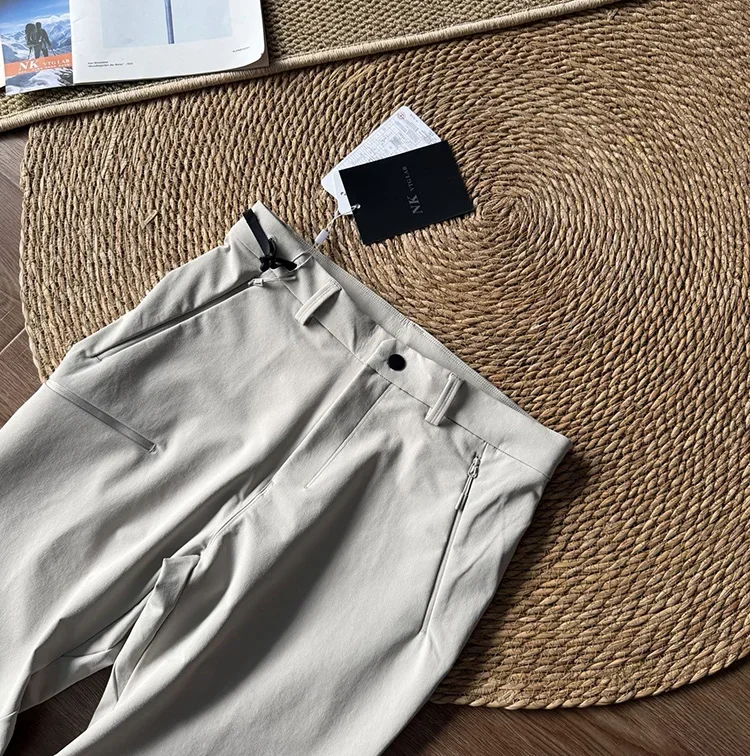 Winddichte Outdoor-Hose mit geradem Bein für Herren – Robuste Freizeithose zum Wandern, für den Arbeitsweg und den täglichen Gebrauch – Detail 9