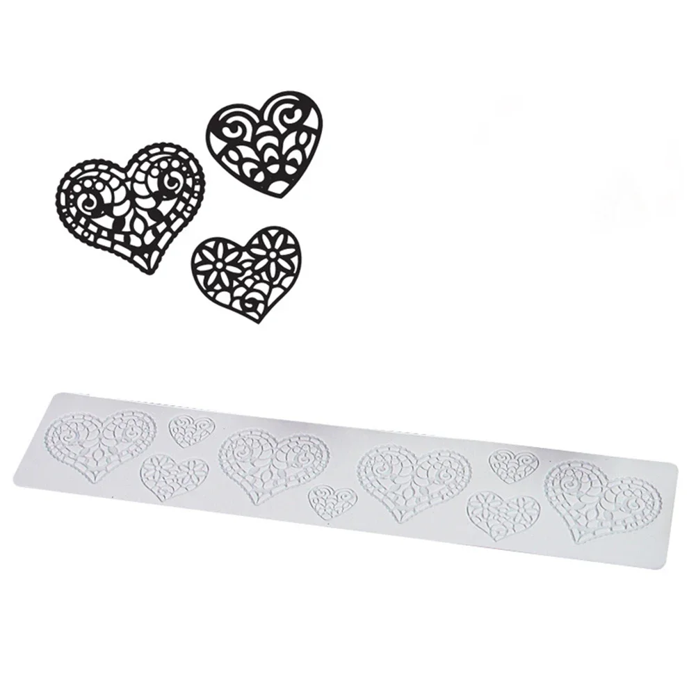 

Силиконовые формы для помадки в форме листа для торта, кондитерских изделий, шоколадных украшений, сахарной кружевной вуаль, коврик для выпечки, гебасти