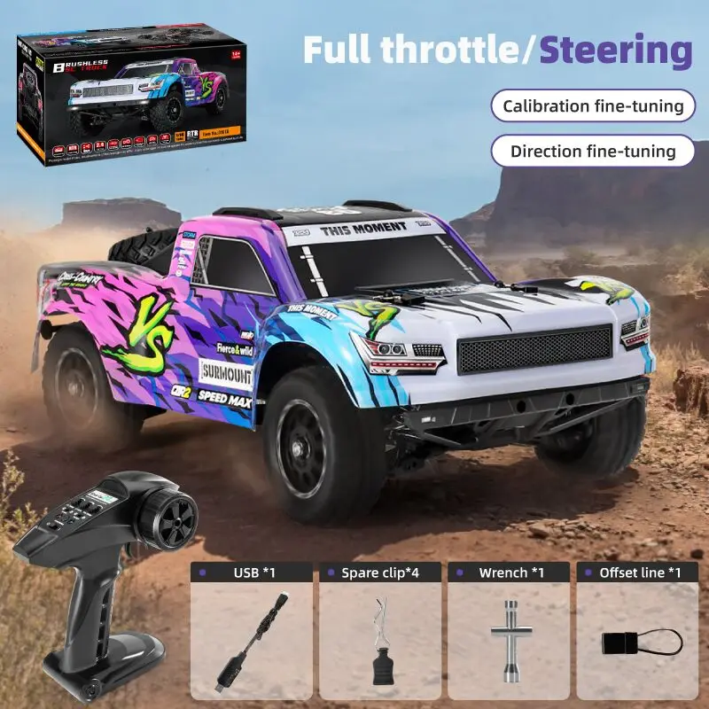 HBX 3101A 1/16 Brushless 4WD RC Short Course TruckIndependent SuspensionFull Ball Bearings Metal Driveshaft 45KM/H Speed Car toy