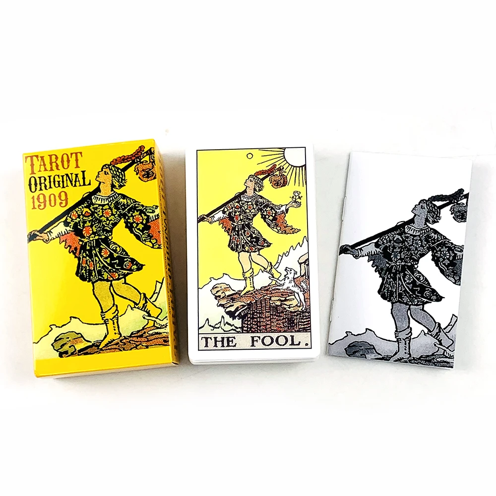 Tarot Cards 78 Tarot Deck With Paper Instruction Manual，Classic Design For Beginners & Pros，Ideal For Divination，Meditation