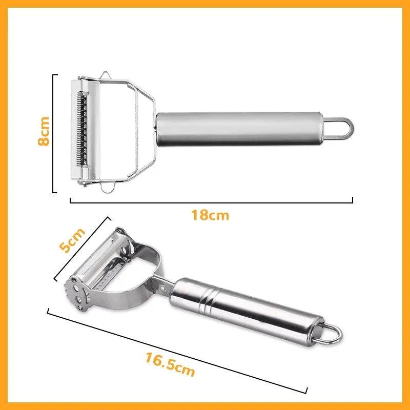 Multifunctional Kitchen Peeler Vegetable Fruit Peeler Stainless Steel Durable Potato Slicer Household Shredder Carrot Peeler, image 6