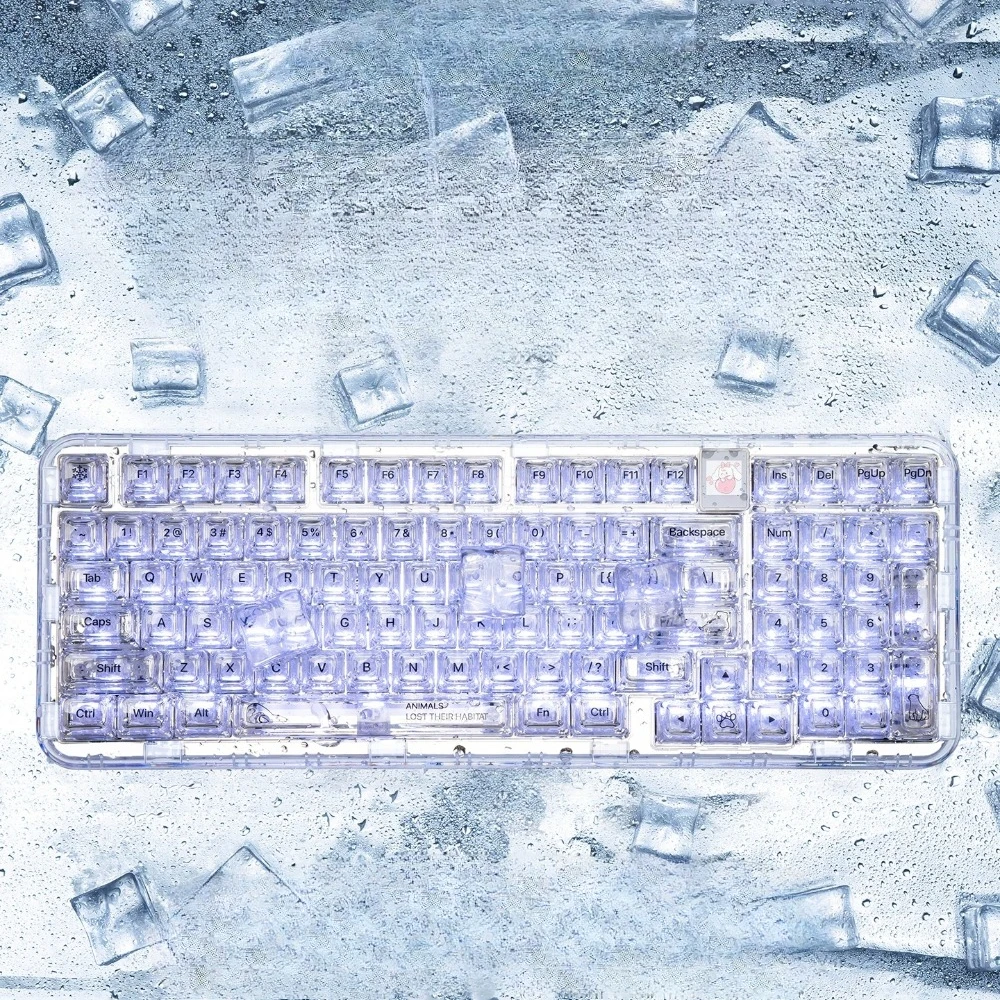 For CK98 Tri Mode Mechanical Keyboard Custom Hotswap RGB Esports Game Keyboards Wired/Wireless Bluetooth/2.4G Office Key Board
