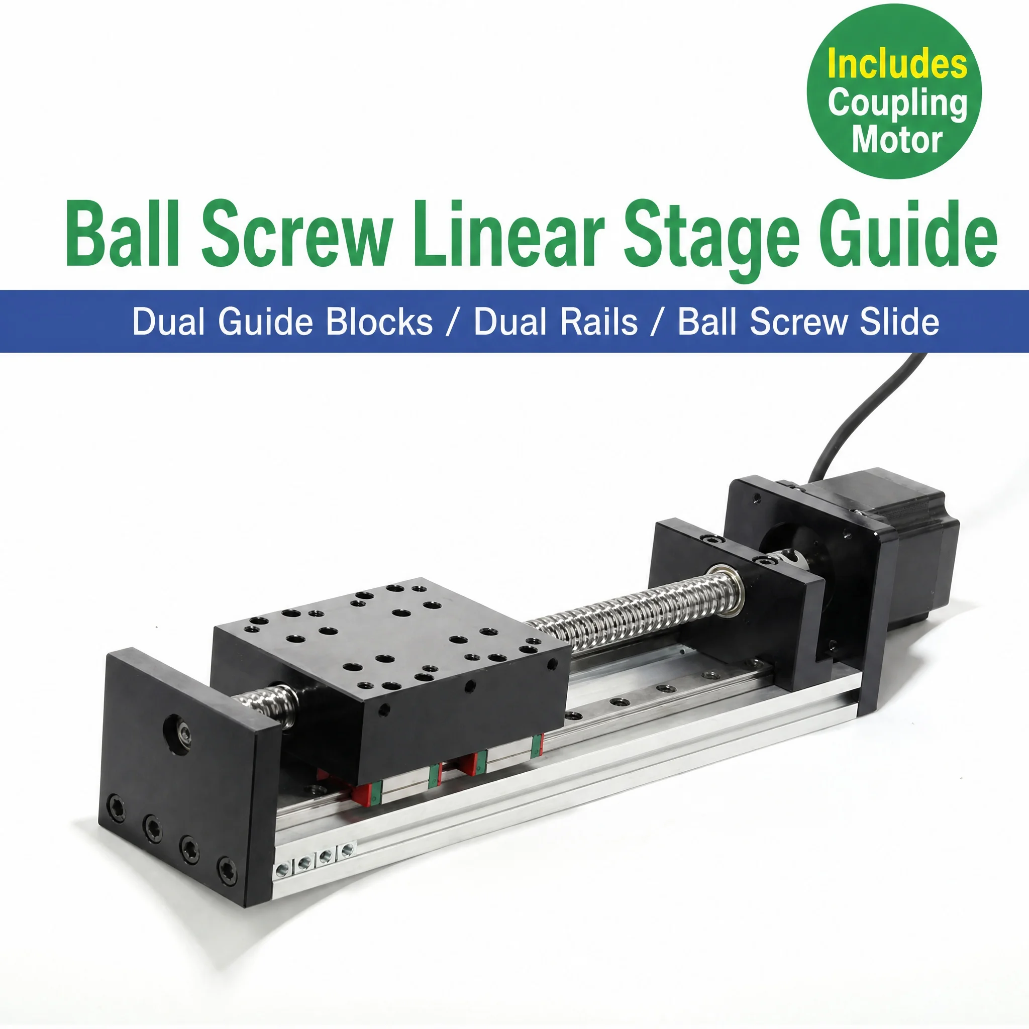 GX80 Linear Module Ball Screw Slide Table Dual Slider Dual Rail