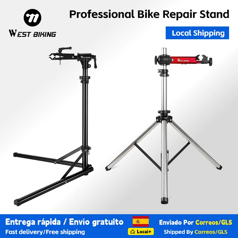 WEST BIKING Lokaler Versand Professioneller Fahrrad-Reparaturständer Arbeitsständer MTB Rennrad Wartungs- und Reparaturwerkzeuge Verstellbarer Aufbewahrungs- und Präsentationsständer
