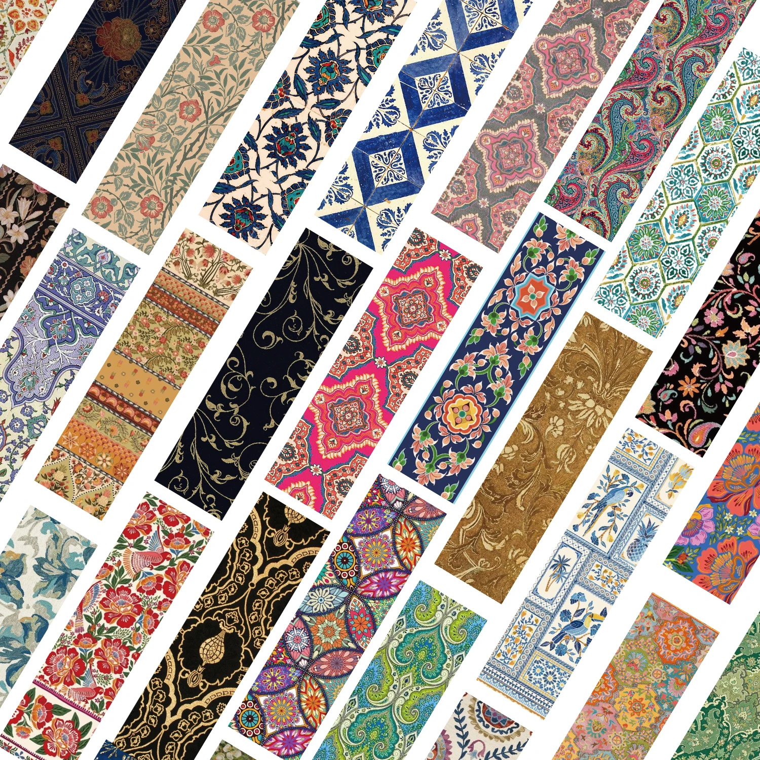 30pcs New Chinese Style Classical Pattern Bookmark Reading Page Mark Card Book Notes Diary Mark Student Gift Message Cards