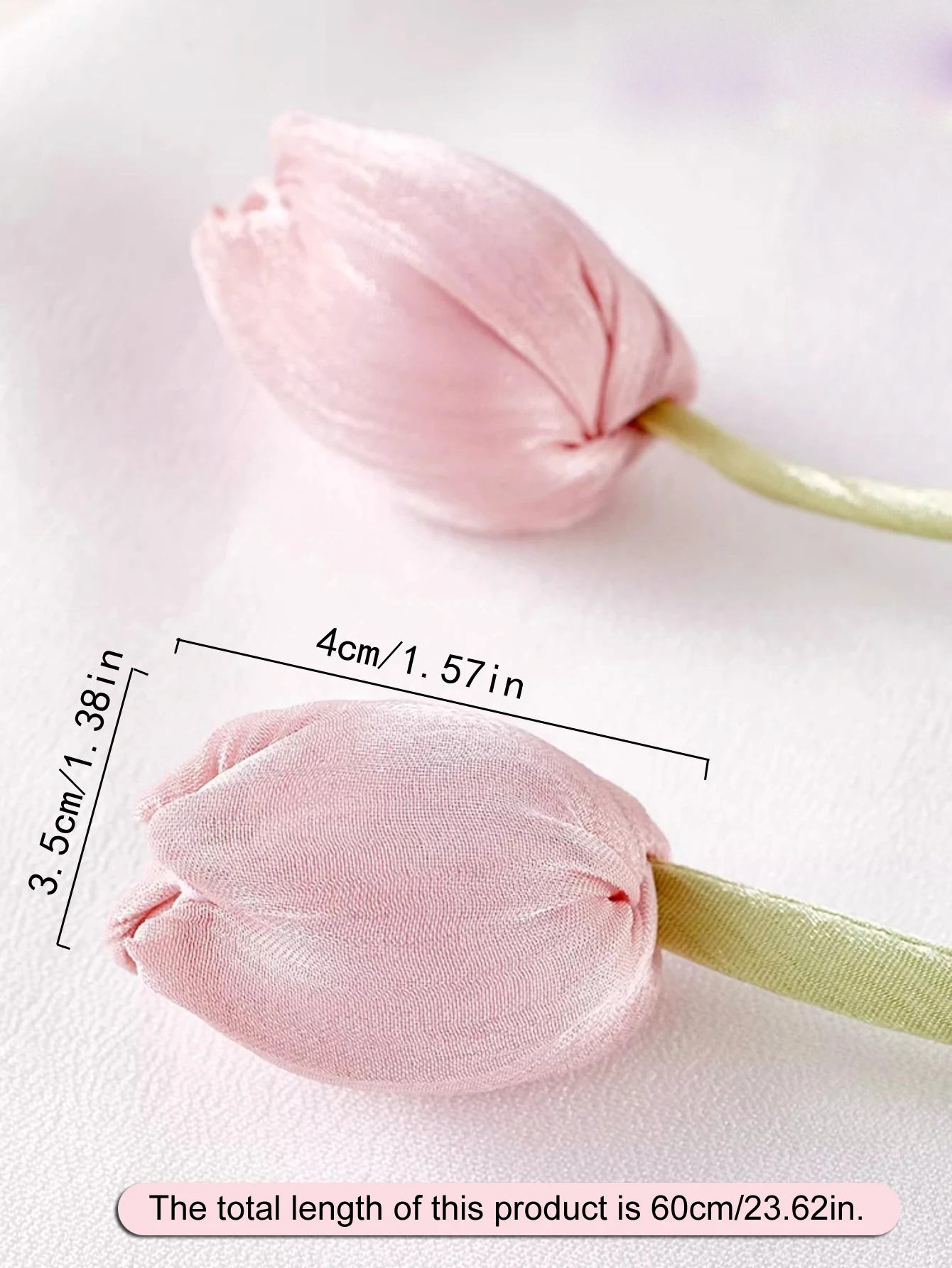 2PCS Tulip Flower Curtain Tiebacks, Rustic No-Damage Holdbacks for Living Room Bedroom Decor