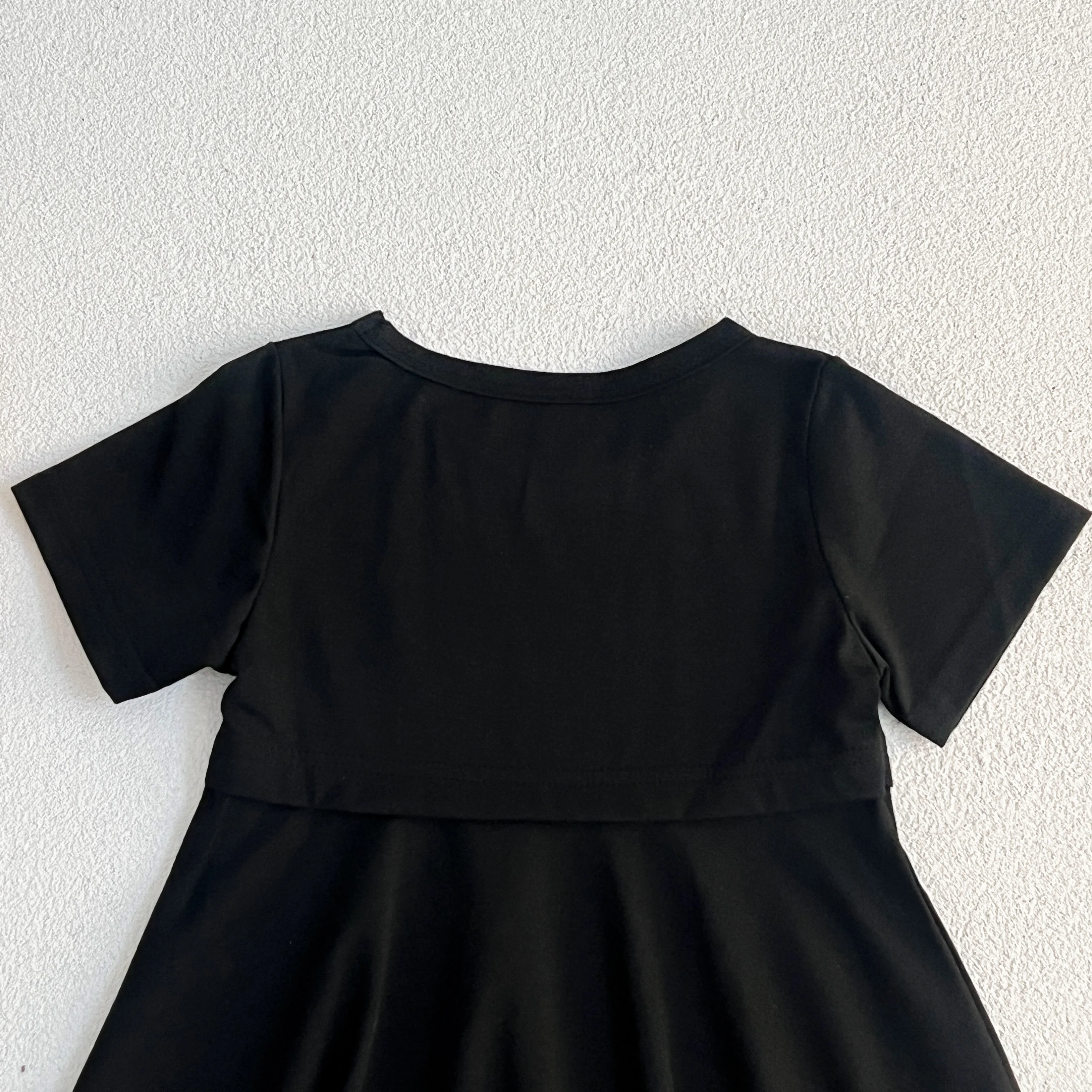 Sommer Kinder Baby Kleid schwarz Baby Mädchen Kleid kurz ärmel ige süße Kleid für Mädchen Kurzarm eine Linie Party Kleid Mädchen Kleidung – Detail 12