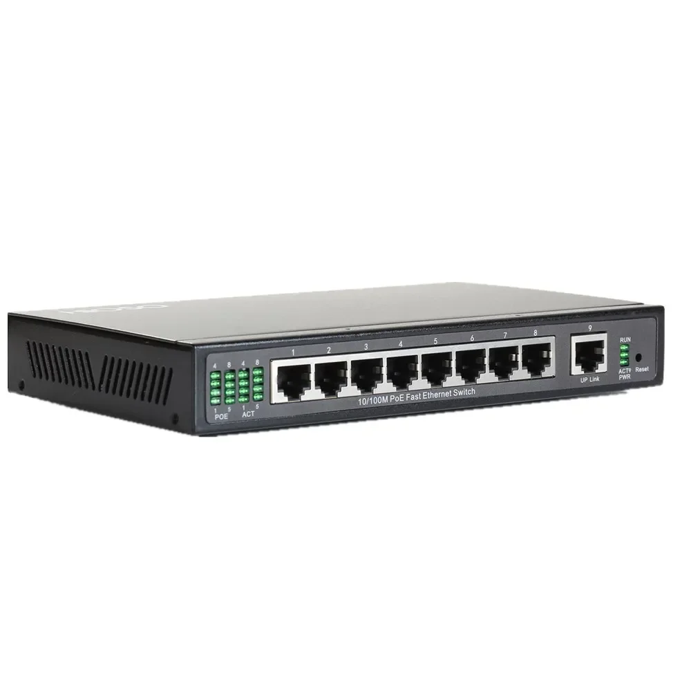 High Quality  8 10/100Mbps  RJ45 PoE+1  100M TP Port Fast Ethernet 8/12/24/48 ports POE Switch