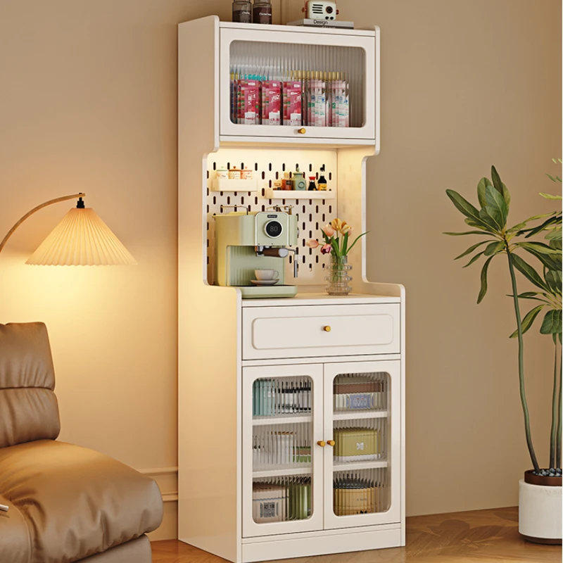 High cabinet integrated against the wall Modern kitchen Super narrow tea  Living room locker Wine