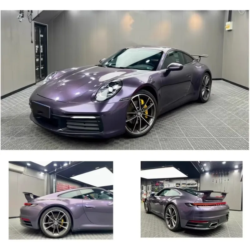 

Source factory car color changing film car vinyl wrapping PET self-adhesive film color changing car wrapping film whole body