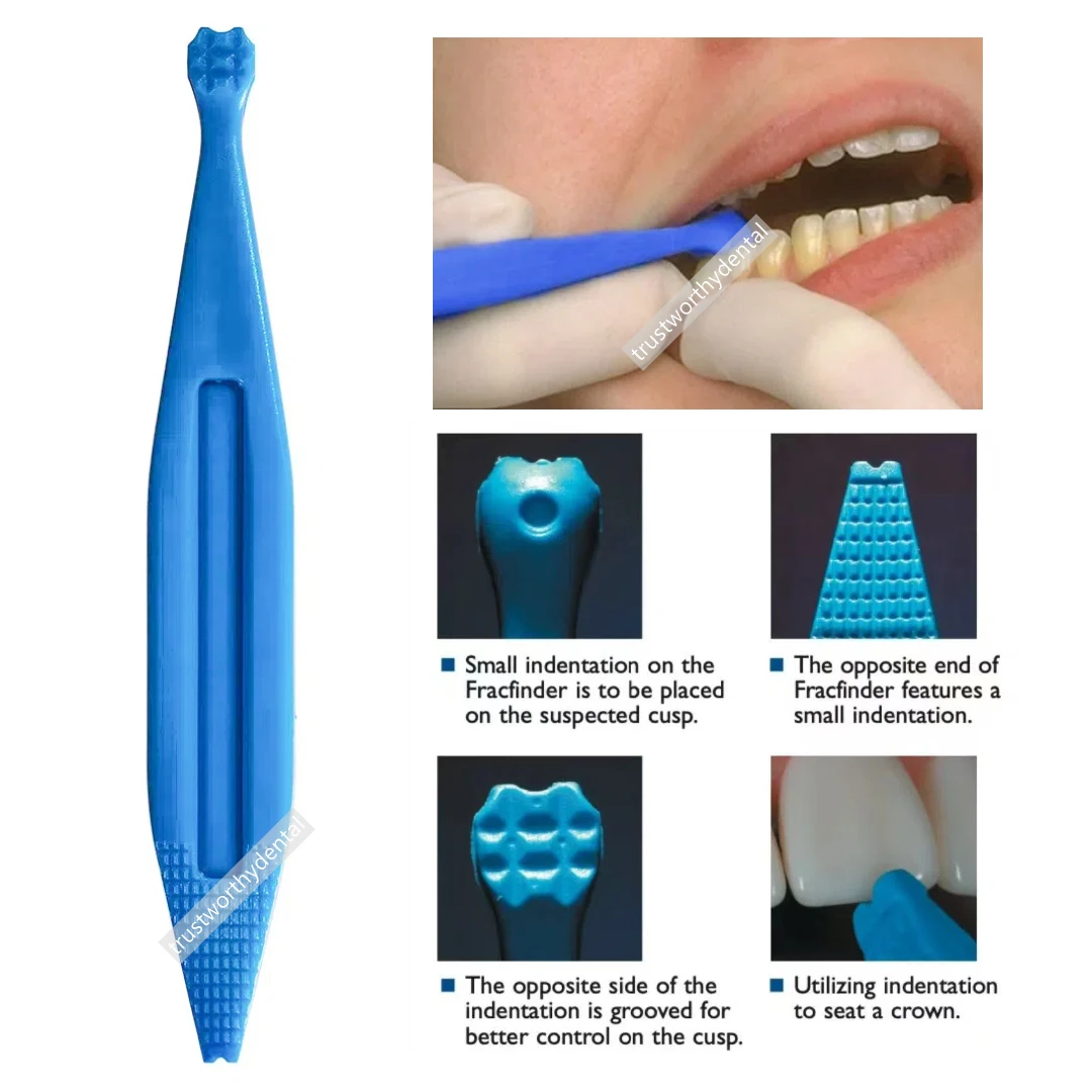 

5Pcs Fracfinder Tooth Slooth Dental Cleft Crack Detector Probe 135℃ Directa Type Fracture Locating Crown Bridge