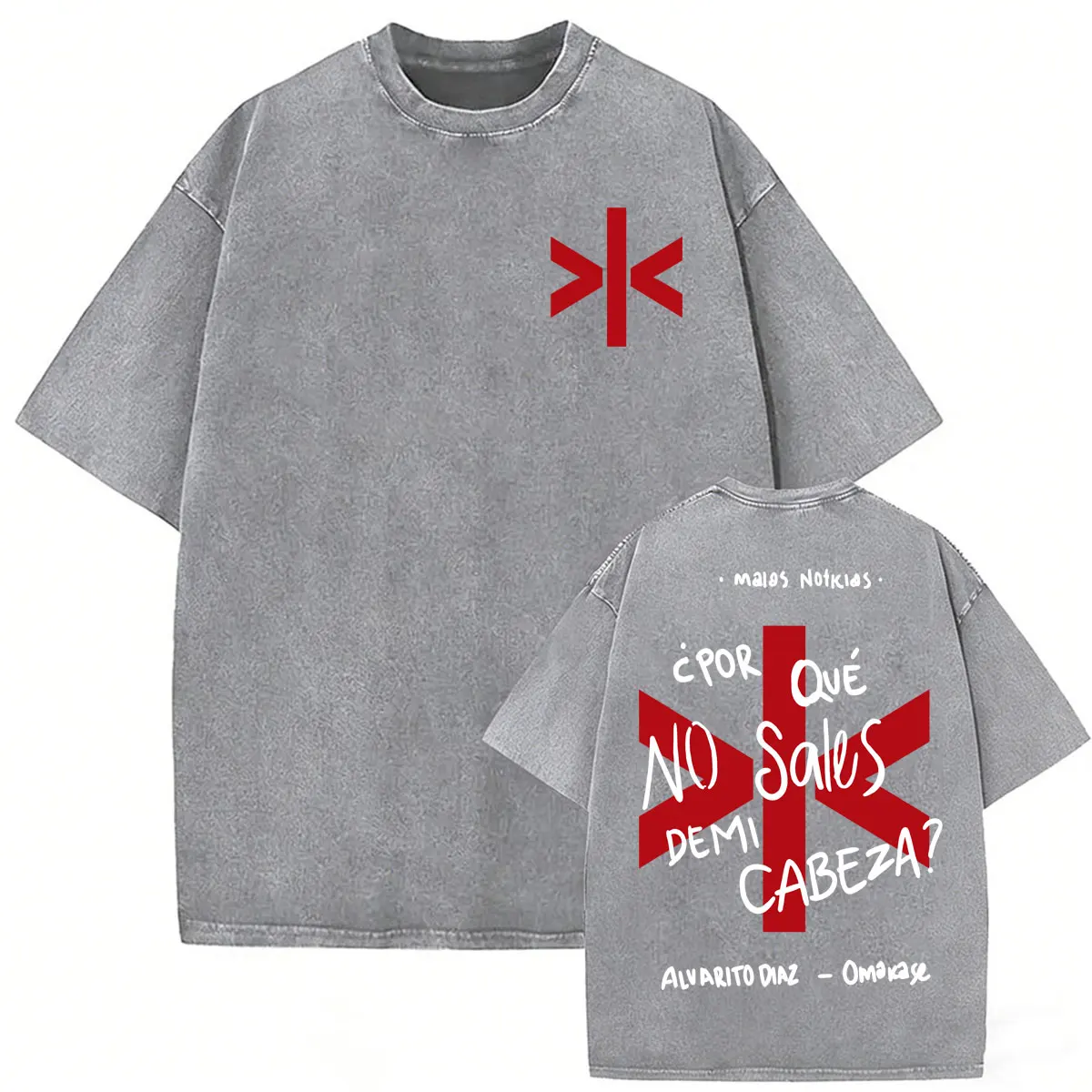 Alvaro Diaz Omakase Album Print Vintage Washed T Shirts Men Women Casual Cotton Short Sleeve T-shirt Fashion High Street T Shirt