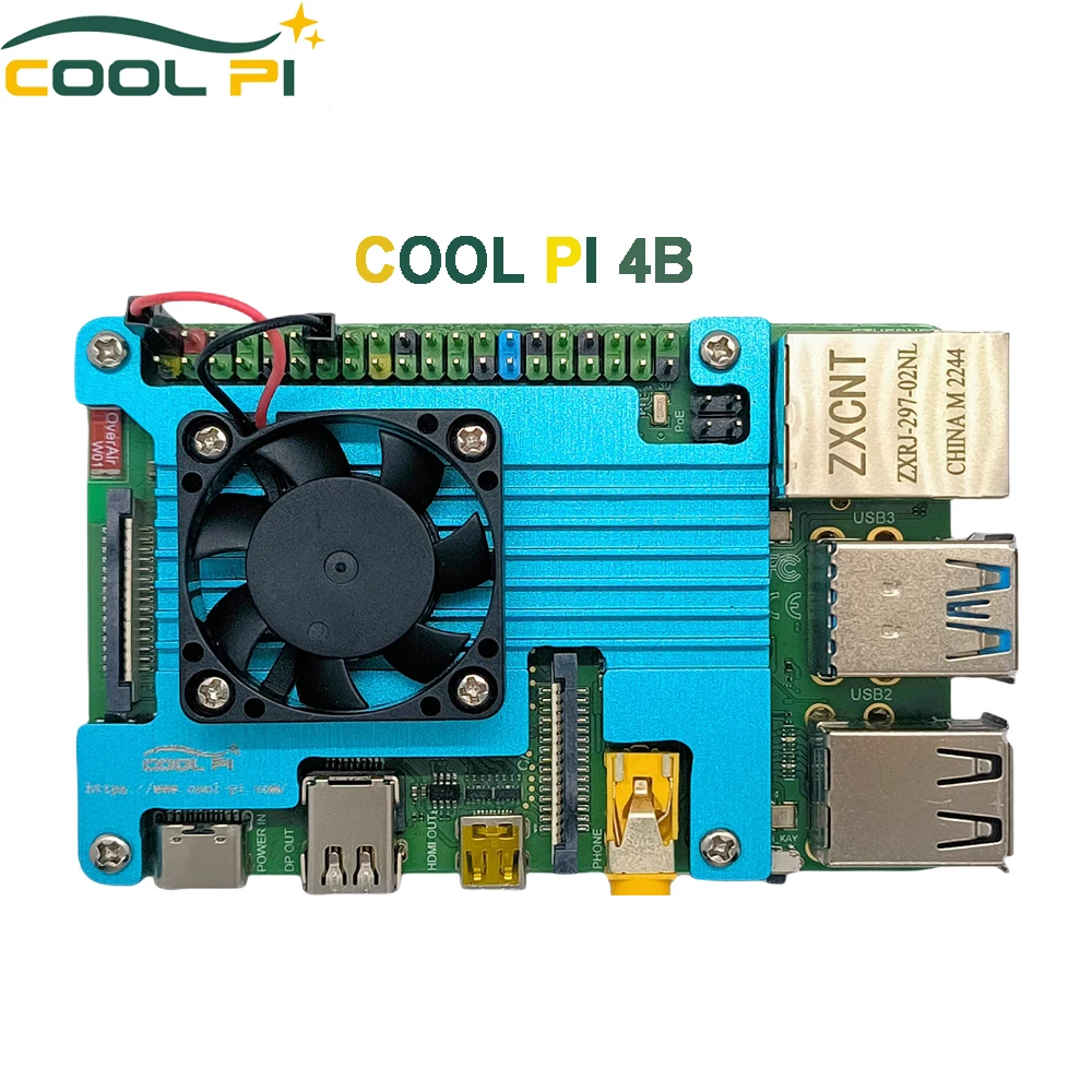 COOL Pi 4B Linux Single Board Computer ARM RK3588S Core 8GB LPDDR4X 64GB emmc Open Source  Android Ubuntu Debian armbian uos