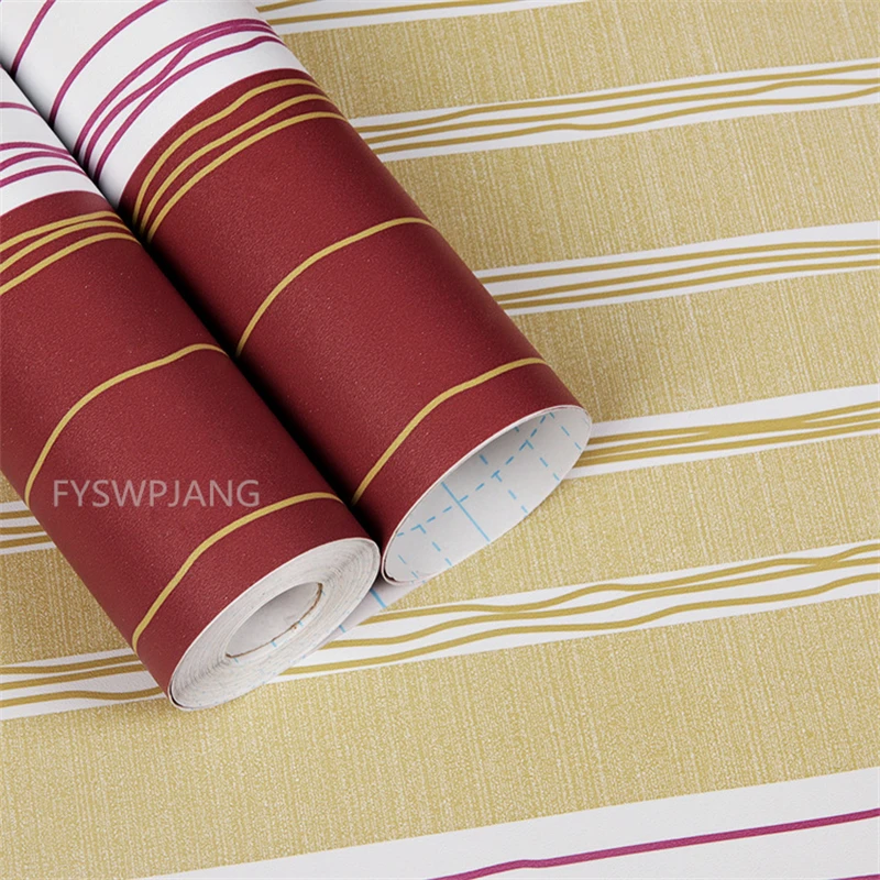 Plain PVC Self-adhesive Wallpaper For Bedroom Living Room Background Wall Black And White Line Cabinet Dormitory 3D Wall Sticker