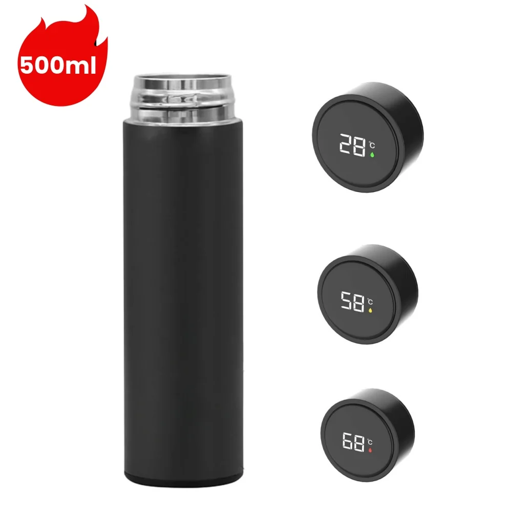 

Water gun Thermo bottle Tea Water Separation Intelligent Insulated Mug Thermos Flask 500ML Stainless Steel Thermos cup